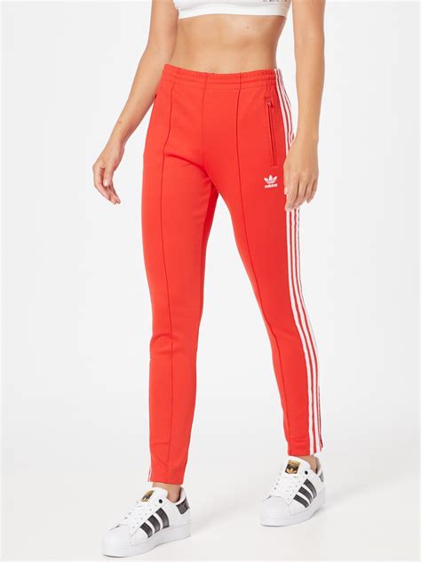 dames adidas broek rood|adidas trainers broek.